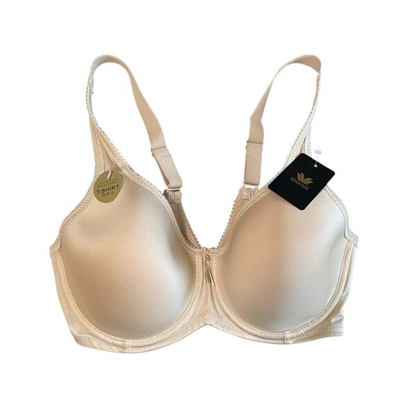 Wacoal Basic Beauty Spacer Underwire T-Shirt Bra 34D Sand Beige Tan 853192 - Picture 1 of 3